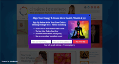 Desktop Screenshot of chakraboosters.com
